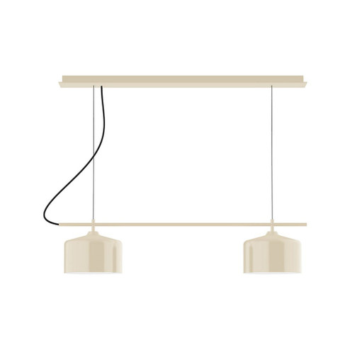 Axis Two Light Linear Chandelier in Cream (518|CHE41916C12)