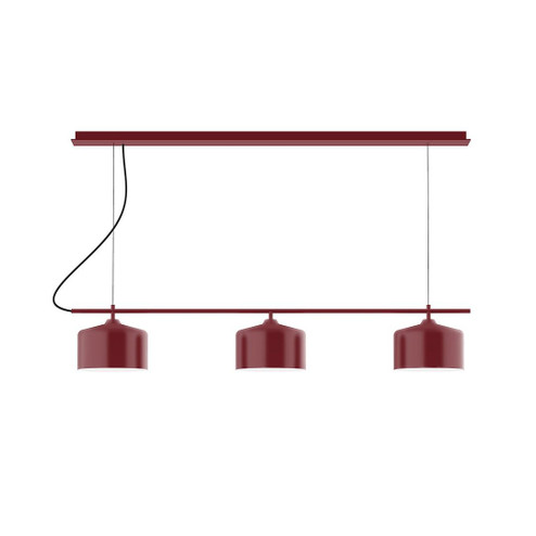 Axis Three Light Linear Chandelier in Barn Red (518|CHD41955C20)