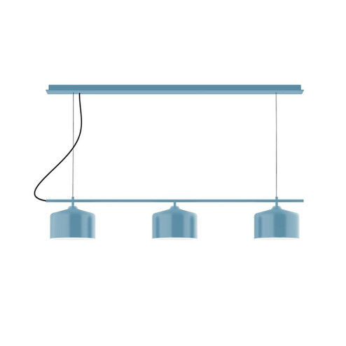 Axis Three Light Linear Chandelier in Light Blue (518|CHD41954C25)