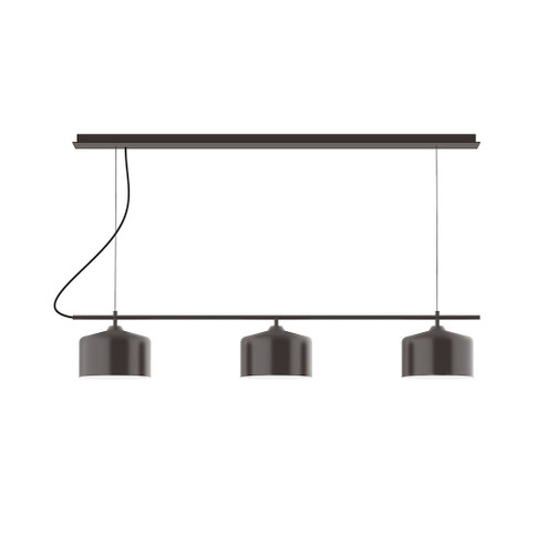 Axis Three Light Linear Chandelier in Architectural Bronze (518|CHD41951C27)