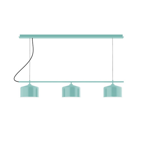 Axis Three Light Linear Chandelier in Sea Green (518|CHD41948C04)