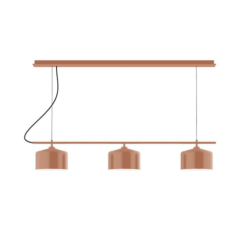 Axis Three Light Linear Chandelier in Terracotta (518|CHD41919C27)