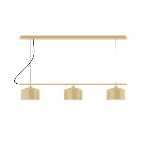 Axis Three Light Linear Chandelier in Ivory (518|CHD41917)