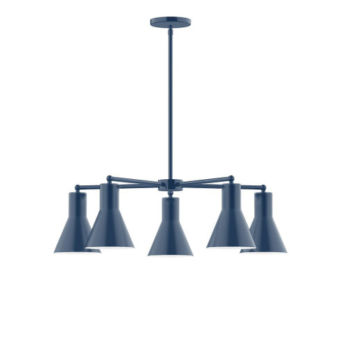 J-Series Five Light Chandelier in Navy (518|CHC43650)