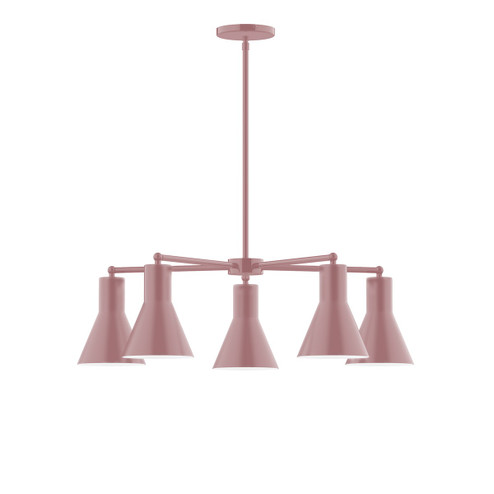 Flare Five Light Chandelier in Mauve (518|CHC43620)
