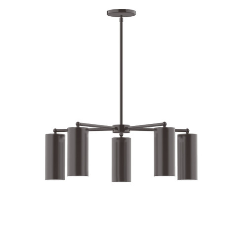 Jordan Five Light Chandelier in Architectural Bronze (518|CHC41851)