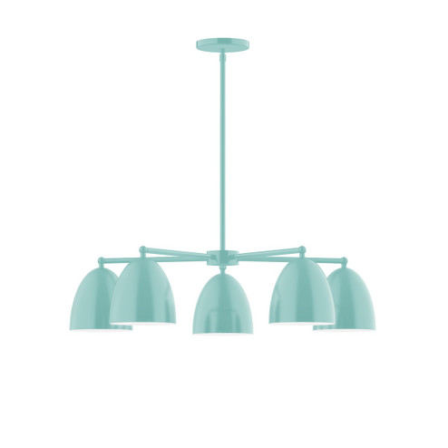 Jill Five Light Chandelier in Sea Green (518|CHC41748)