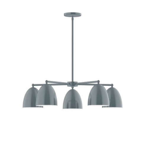 J-Series Five Light Chandelier in Slate Gray (518|CHC41740)