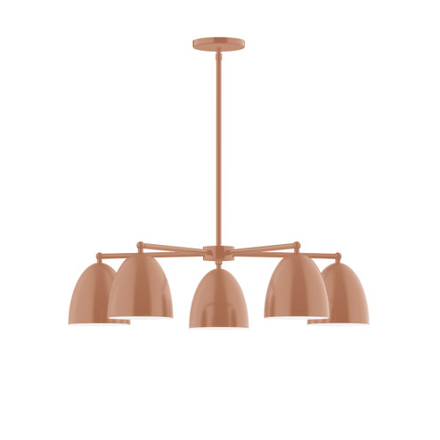 Jill Five Light Chandelier in Terracotta (518|CHC41719)