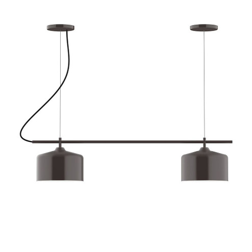 Axis Two Light Linear Chandelier in Architectural Bronze (518|CHB41951C16)