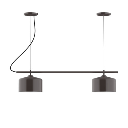 Julia Two Light Linear Chandelier in Architectural Bronze (518|CHB41951)