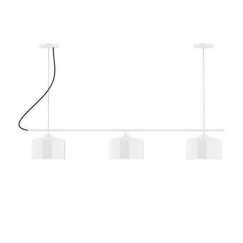 Julia Three Light Linear Chandelier in White (518|CHA41944)