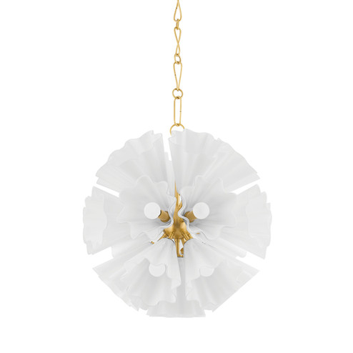 Capri 22 Light Chandelier in Aged Brass (70|5524AGB)