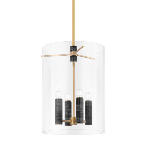 Adonis Four Light Lantern in Vintage Brass (68|35922VB)