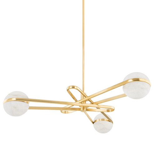 Kyomi LED Chandelier in Vintage Brass (68|35352VB)