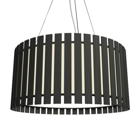 Slatted LED Pendant in Charcoal (486|1094LED44)