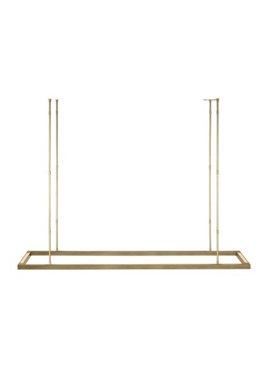 Stagger LED Linear Suspension in Natural Brass (182|MDLS18727NB)