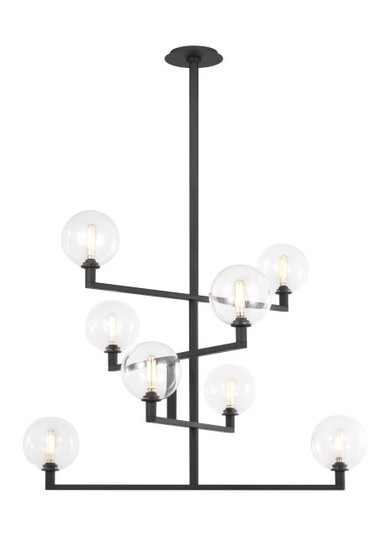 Gambit LED Chandelier in Nightshade Black (182|700GMBCBLED927)