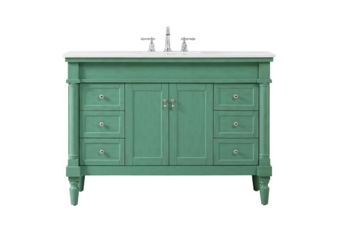 Lexington Single Bathroom Vanity in Vintage mint (173|VF13048VMVW)