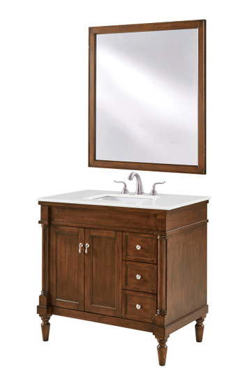 Lexington Single Bathroom Vanity in Walnut (173|VF13036WTVW)