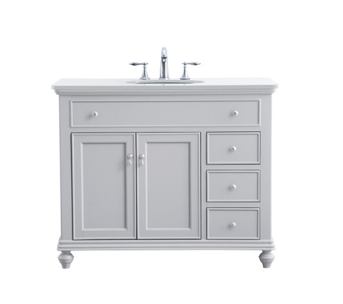 Otto Single Bathroom Vanity in Grey (173|VF12342GRVW)