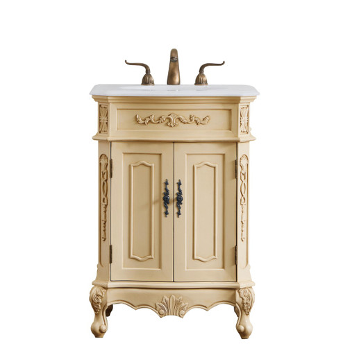 Danville Single Bathroom Vanity in Light antique beige (173|VF10124LTVW)