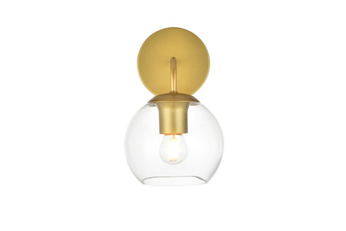 Genesis One Light Bath Sconce in Brass (173|LD7321W6BRA)