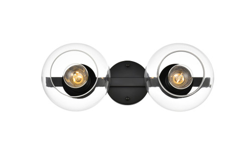 Rogelio Two Light Bath Sconce in Black (173|LD7320W17BLK)