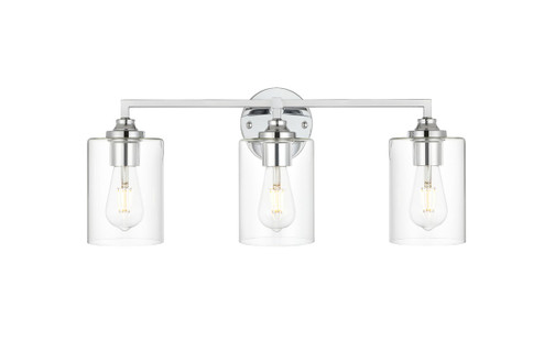 Mayson Three Light Bath Sconce in Chrome and Clear (173|LD7315W23CH)