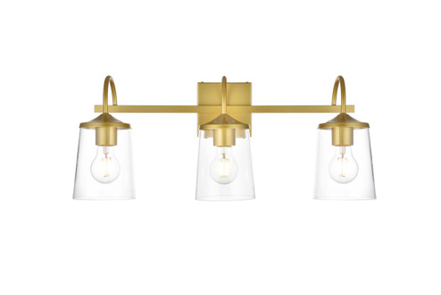 Avani Three Light Bath Sconce in Brass (173|LD7313W24BRA)