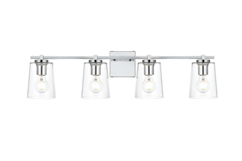 Kacey Four Light Bath Sconce in Chrome and Clear (173|LD7310W33CH)