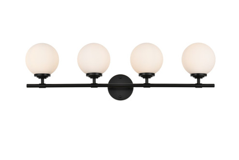 Ansley Four Light Bath Sconce in Black (173|LD7301W33BLK)