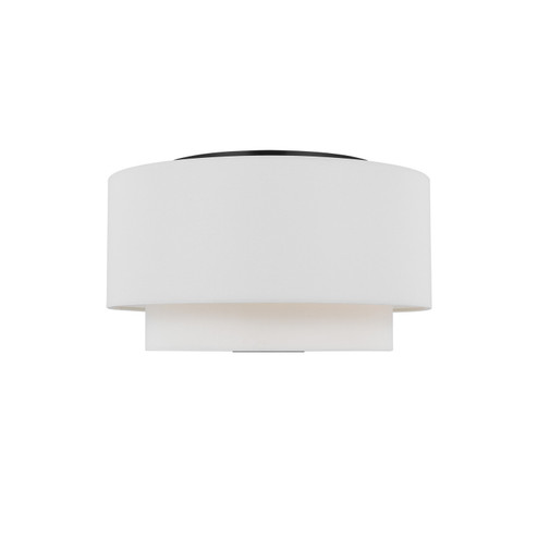 Sawyer Three Light Flush Mount in Midnight Black (454|KSF1043MBK)