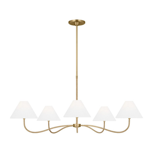 Laguna Five Light Chandelier in Burnished Brass (454|CC1695BBS)
