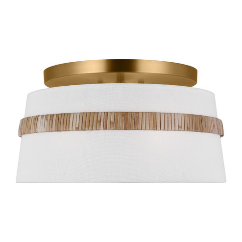 Cordtlandt Three Light Semi-Flush Mount in Rattan (454|AF1143RTN)