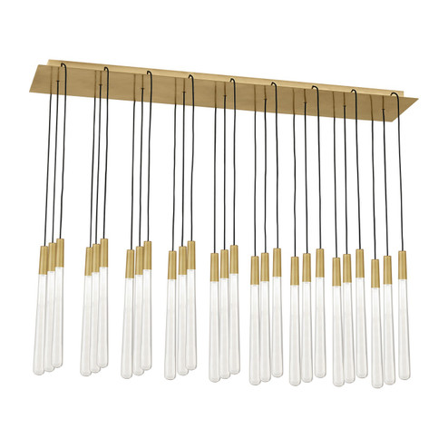 Pylon LED Chandelier in Natural Brass (182|700TRSPPYLC27TNBLED277)