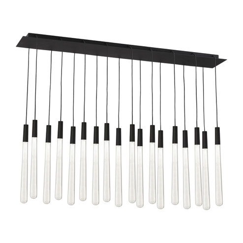 Pylon LED Chandelier in Nightshade Black (182|700TRSPPYLC18TBLED277)