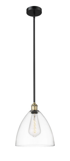 Edison One Light Mini Pendant in Black Antique Brass (405|6161SBABGBD122)