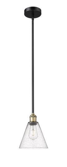Edison One Light Mini Pendant in Black Antique Brass (405|6161SBABGBC84)