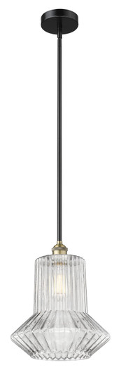 Edison One Light Mini Pendant in Black Antique Brass (405|6161SBABG212)