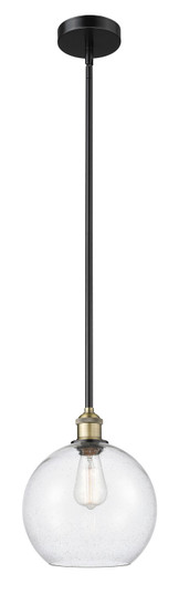 Edison One Light Mini Pendant in Black Antique Brass (405|6161SBABG12410)