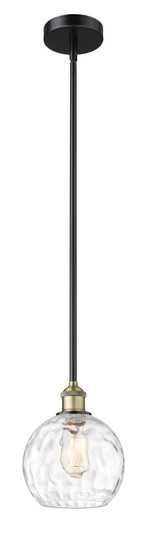 Edison One Light Mini Pendant in Black Antique Brass (405|6161SBABG12158)