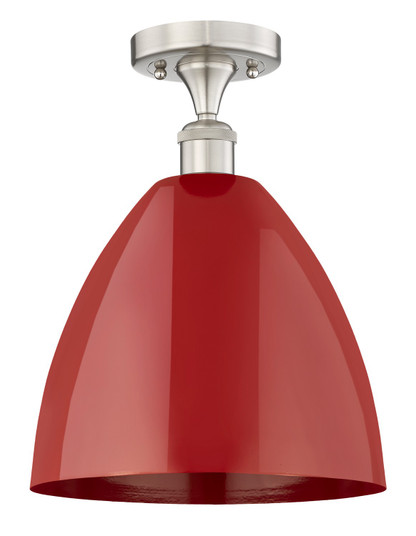 Edison One Light Semi-Flush Mount in Satin Gold (405|6161FSGMBD12RD)