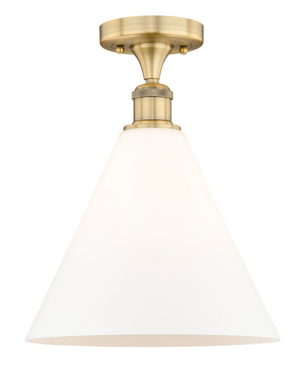 Edison One Light Semi-Flush Mount in Brushed Brass (405|6161FBBGBC121)