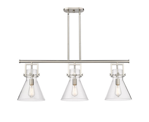 Downtown Urban Three Light Island Pendant in Satin Nickel (405|4113ISNG41110CL)