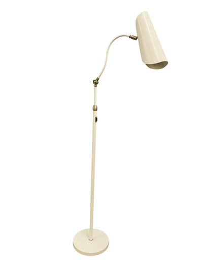 Logan LED Floor Lamp in White/Satin Nickel (30|L300WTSN)