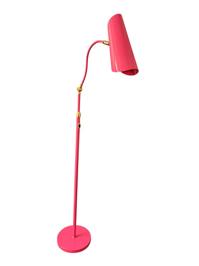 Logan LED Floor Lamp in Orchid/Satin Brass (30|L300ORSB)