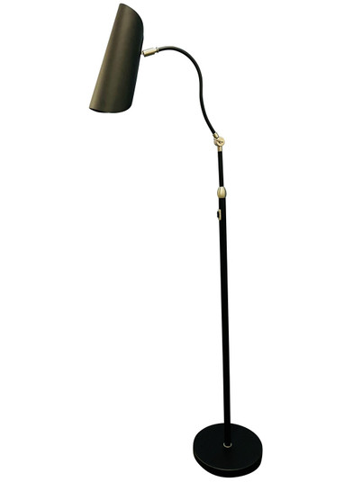 Logan LED Floor Lamp in Black/Satin Nickel (30|L300BLKSN)