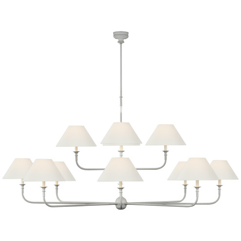 Piaf LED Chandelier in Plaster White (268|TOB5458PWL)