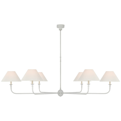 Piaf LED Chandelier in Plaster White (268|TOB5454PWL)